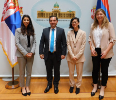 21 May 2019 National Assembly Deputy Speaker and Head of the PFG with Israel Prof. Dr Vladimir Marinkovic with the representatives of the Israeli Ministry of Foreign Affairs